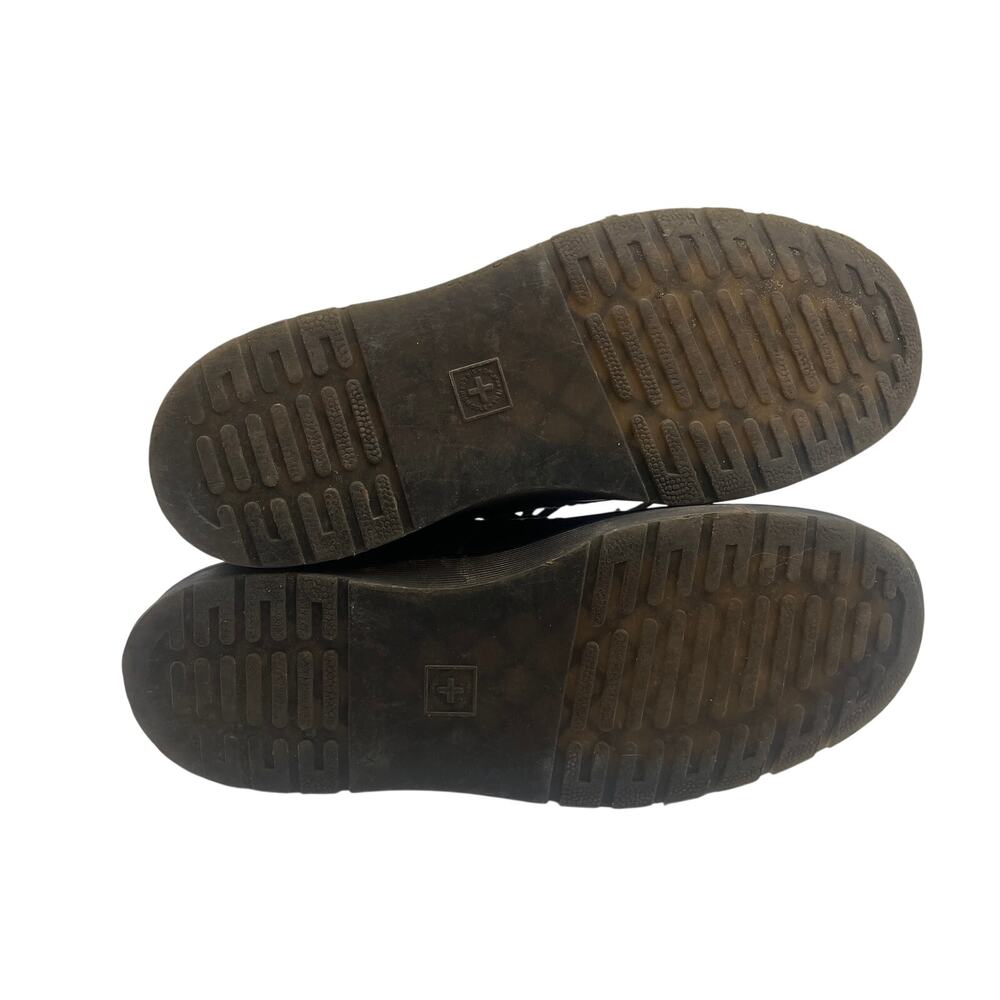 Dr. Martens Women's Black Leather Lace-Up Combat Boots - Picture 5 of 7